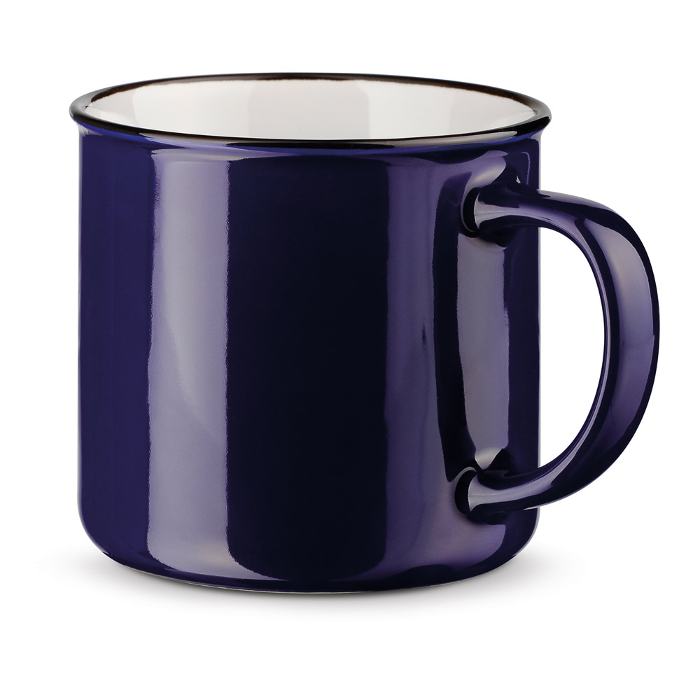 Mug publicitaire céramique émaillée 360 ​​ml VERNON Bleu marine